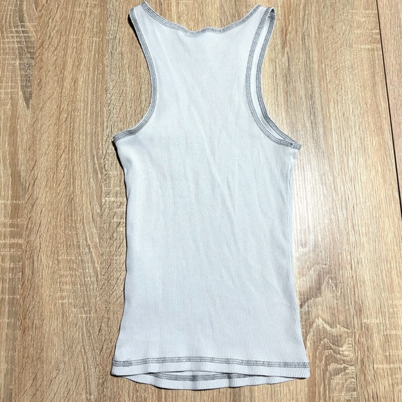 Divided Ribbed Racerback Tank Top - Picture 4 of 5